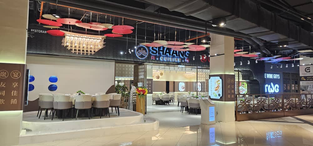 Entrance and dining area of Shaang Cuisine at EkoCheras Mall